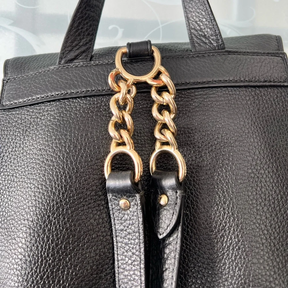 Coach Elle Backpack in black pebbles
Leather. Like new. Gold tone hardware. - Picture 5 of 16